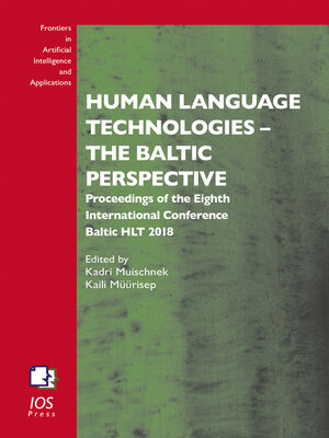 cover image of Human Language Technologies – the Baltic Perspective